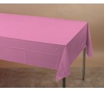 Candy Pink Premium Plastic Table Cover (274 cm X 137 cm)